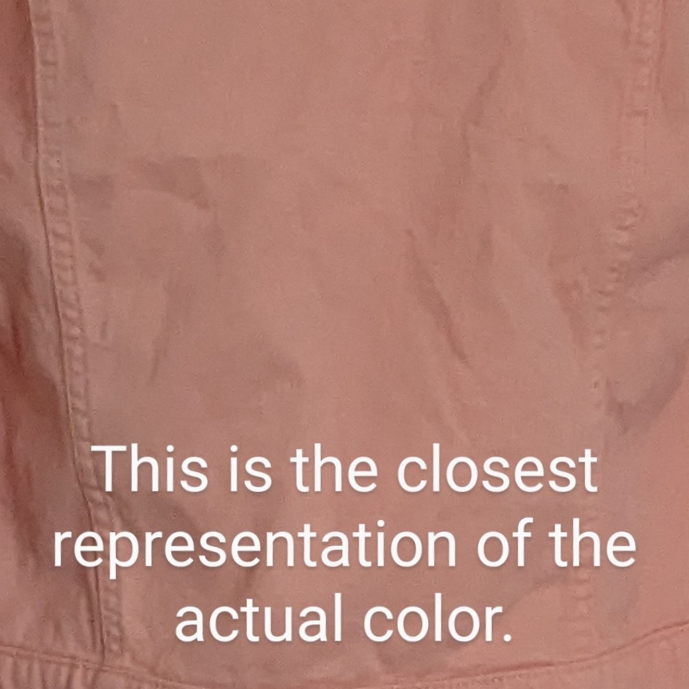 🛑NOT AVAILABLE🛑 Faded Glory peach women's denim jacket, size small (4-6) - Picture 14 of 15